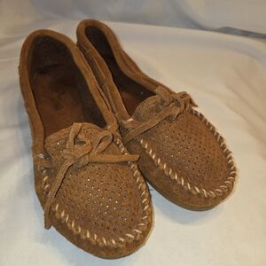 Brown Suede Moccasins